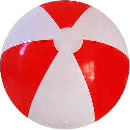 40cm Two-Tone Beach Ball Red-White